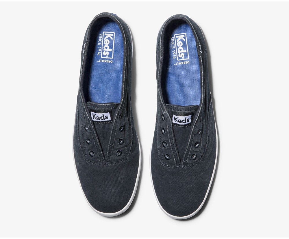 Slip Ons Keds Femme Bleu Marine - Chillax Washable - 061-XEHJZN